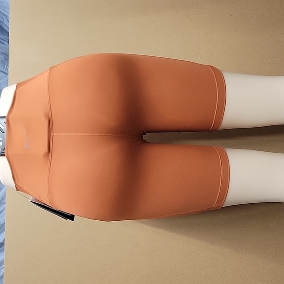 Women's High-Waisted Orange Shorts - Picture 8 of 9